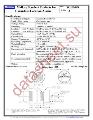 SCH648R datasheet  